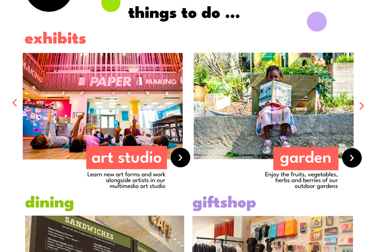 Children Museum Webpage Redesign 3