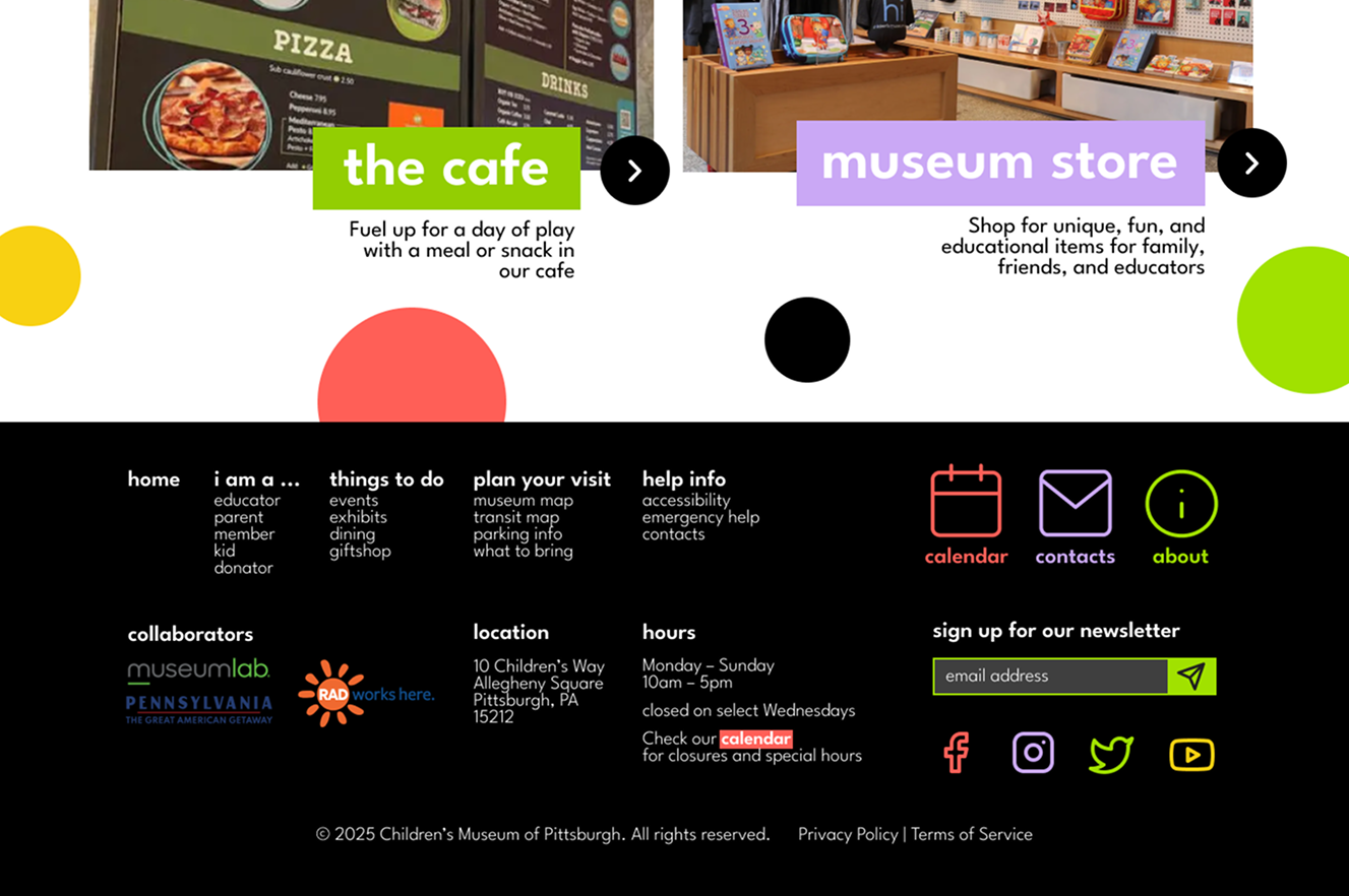 Children Museum Webpage Redesign 4